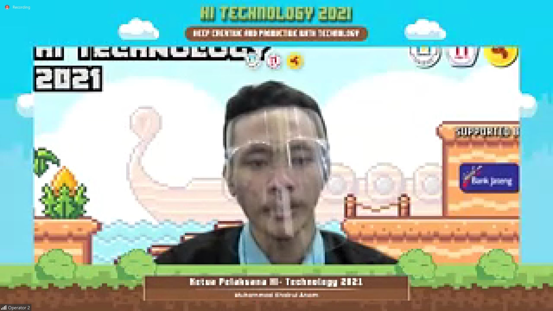 Sambutan dari Ketua Pelaksana acara Hi Technology 2021